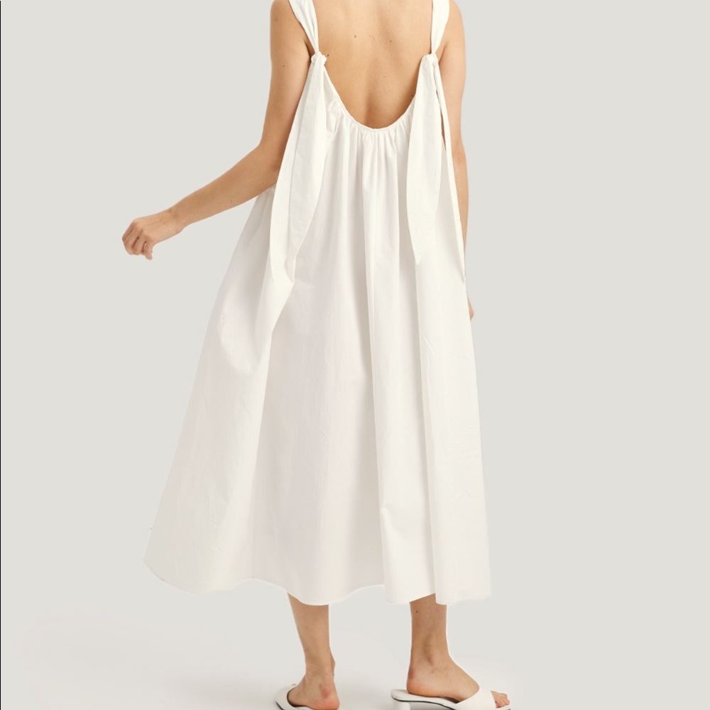 Nap Loungewear Bunny Dress in White